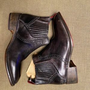 Bed Stu Black Leather Bootie